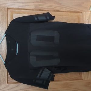 Black Jersey style t-shirt